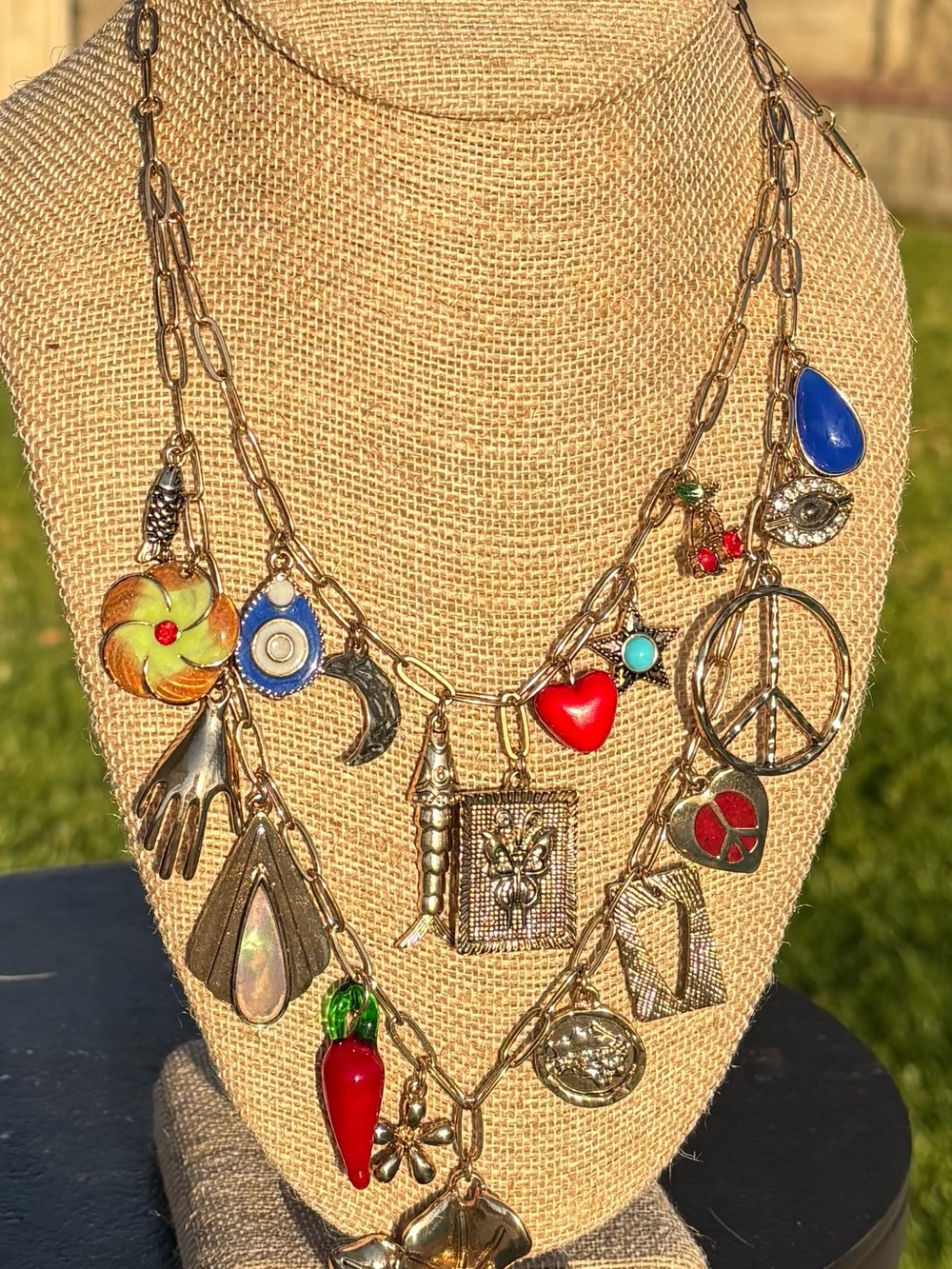 NWT!  Free People Maximillion Flower Power Charm Necklace ~ OS - Picture 5 of 6